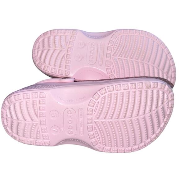 Nwot Disney Parks Adult Crocs Mickey Icons Blush Pink women’s size 7 Shoes - Picture 8 of 8